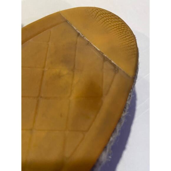 Chanel Espadrille 37 Glitter Fabric Leather Cc Cap Toe Flats CC-S0207P-C026 - Picture 11 of 11